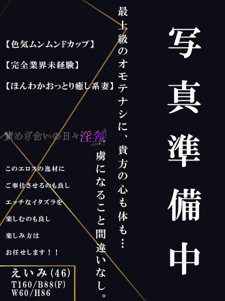豊川のデリヘル「淫奔～責めぎ合いの日々～（豊川）」えいみ(46)のプロフィール写真